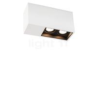 Wever & Ducré Plano Petit 2.0 Spot LED, bianco opaco/nero opaco - dim to warm - 38°