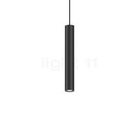Wever & Ducré Ray mini 3.0 Lampada a sospensione LED, rosone bianco/paralume nero opaco - 2.700 K