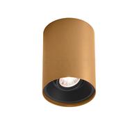 Wever & Ducré Solid 1.0 Spot LED, champagne/nero - dim to warm - fase di dimmer - 38°