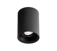 Wever & Ducré Solid 1.0 Spot LED, nero - dim to warm - dimmerabile a taglio di fase - 38°