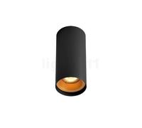 Wever & Ducré Solid Bijou 1.0 Spot LED, nero/dorato - 3.000 K