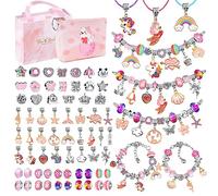 WEVOL Idee Regalo Bambina 3-13 Anni Kit Braccialetti Fai da Te Gioielli per Natale Compleanno Ringraziamento per Ragazza