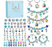 WEVOL Regalo Bambina 5-13 Anni Kit Braccialetti Fai da Te Ragazza, Idee Gioielli per Natale Compleanno, Ringraziamento
