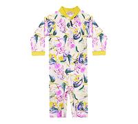 weVSwe Costume da Bagno per Bambina Protezione Solare per Bambini Cerniera sul Cavallo in Un Pezzo per Cambiare Facilmente Il Pannolino Fiore 6-12 Mesi