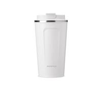 WEWATER AROME Tumbler - Tumbler Termico 500 ml, Tazza Da Viaggio, In Acciaio, Ampio Tappo Anti-Perdita, Fondo Antiscivolo, Senza BPA, Bevande 6 Ore Calde e 12 Fredde, Palestra, Campeggio, Bianco