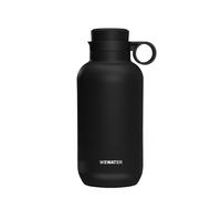 WEWATER INFUSE Bottle - Borraccia Termica 530 ml Con Infusore Integrato, Bottiglia Portatile Riutilizzabile, Maniglia, Senza BPA, Tappo Anti-Perdita Con Doppia Apertura, Termos Nero