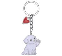 WEWAYSMILE Portachiavi Portachiavi Cane, Portachiavi In Metallo Per Cani Piccola Taglia, Per Regalo Personalizzato Etichetta Portachiavi Auto Decorativa, Lungo 4,09 pollici/10,4 cm