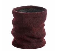 WEWE Scaldacollo invernale per uomo e donna, tubo flessibile in pile, sciarpa per il viso, maschera antivento, sciarpa circolare per sci, outdoor e uso quotidiano, W22, rosso scuro, Taglia unica