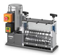 WEWEAL - Spellafili elettrico da 0,06 a 1,5 pollici, macchina spelafili automatica con 11 canali, 10 lame, 370 W, strumento da officina industriale per il riciclaggio del rame