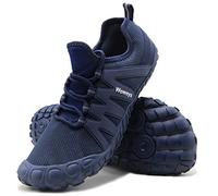 Weweya, scarpe da uomo a piedi nudi, minimalista, per corsa, cross training, Blu (Scarpette a strappo Voltaic 3 Velcro Fade - Bambini), 42.5 EU