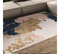 Wewoo Home Tappeti in oro rosa, tappeto interno moderno astratto di lusso stampato, tappeto decorativo antiscivolo di grandi dimensioni per camera dei bambini 140x200cm