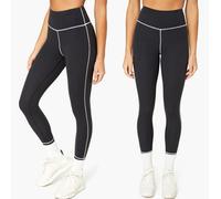 WeWoreWhat Donna Corsetto Legging WWAB08-01S22 Solido Nero Stretch TAGLIA S