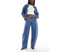 WeWoreWhat - Jeans bombati a vita medio alta lavaggio medio-Blu W29
