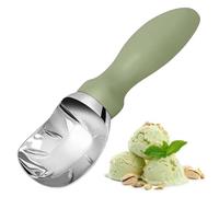 WEXFFU Paletta per Gelato 19x5x3cm Cucchiaio per Gelato Cucchiaio per Gelato in Acciaio Inox Paletta per Gelato,Ideale per Gelato,Melone,Polpette di Carne,Purè di Patate o Palline di Melone (Verde)