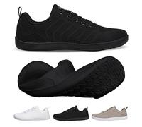 WEXITO Barefoot Scarpe Donna Uomo Palestra Piedi Nudi Minimalist Shoes Sneakers Camminare Antiscivolo Traspirante Leggere Estive Unisex Suola Zero Drop Nero 41