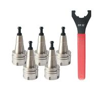 WEXWE Tools ISO30 ER32-50L Mandrino pinza di bilanciamento G2.5 30000RPM CNC portautensili con perno di trazione e chiave per tornio di fresatura (5 pezzi)