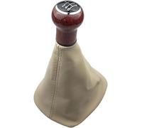 Wexxaii Cambio manuale per auto Per VW per Passat B5 1998-2004 Cuffia per pomello del cambio in pelle(Beige 6 speed)