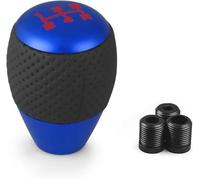 Wexxaii Cambio manuale per auto Pomello del cambio a 5 velocità con adattatore M8 M10 M12(Blu)