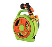 WEYIMVTO Avvolgitubo, con Tubo Flessibile da 10 m/32 Piedi e ugello a 8 getti for Pulizia Auto, Lavaggio Auto, Carrello avvolgitubo for irrigazione Giardino (Grigio)(Green)