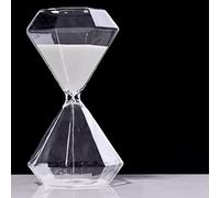 WEYIMVTO Clessidra, Timer Portatile da 5/15/30 Minuti, Grande, for Bambini, Ufficio, Aula, Cucina, Giochi, spazzolino Denti, Orologio, Regalo, Decorazioni Creative, Nascita(Wit,15 Minutes)