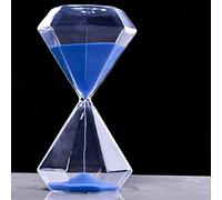 WEYIMVTO Clessidra, Timer Portatile da 5/15/30 Minuti, Grande, for Bambini, Ufficio, Aula, Cucina, Giochi, spazzolino Denti, Orologio, Regalo, Decorazioni Creative, Nascita(Blu,30 Minutes)