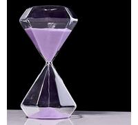 WEYIMVTO Clessidra, Timer Portatile da 5/15/30 Minuti, Grande, for Bambini, Ufficio, Aula, Cucina, Giochi, spazzolino Denti, Orologio, Regalo, Decorazioni Creative, Nascita(Purple,5 Minutes)