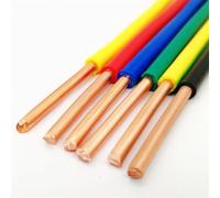 WEYIMVTO Fili e Cavi elettrici, Cavo in Rame Rivestito 1 Metro Rigido unipolare for elettrodomestici 17AWG a 7AWG Filo Elettrico for lavori di ristrutturazione Domestica(Red,1Meter 7AWG 10MM2)