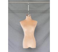 WEYIMVTO Manichino Umano, Elegante manichino in Velluto con Ganci, Modello da vetrina for Abiti Eleganti(Khaki,Silver Long Hook)