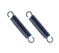WEYIMVTO Molla di Tensione, 2 Pezzi, Diametro Filo 1,4 mm, Diametro Esterno 16 mm, Lunghezza 40-100 mm, Estensione con Molla di Tensione a Doppio Gancio Piccola in Acciaio for Molle(1.4x16x45mm)