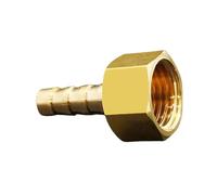 WEYIMVTO Raccordi per Tubi Flessibili, 1 pz 1/8" 1/4" 3/8" 1/2" NPT Femmina x 1/8" 3/16" 5/16" 3/8" 1/2" Pollici Raccordo for Tubo in Ottone(1l2 Npt to 3l8 inch)