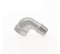 WEYIMVTO Raccordo a Gomito in Acciaio Inossidabile, 1 pz 1/8" 1/4" 3/8" 1/2" 3/4" 1" Femmina X Maschio Filettatura Gomito Stradale 90 Gradi Angolato SS 304(DN6)