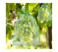 WEYIMVTO Sacchetti a Rete per Frutta, 50 Sacchetti di Protezione for l'uva, for Fragole, Frutta, Giardino, Sacchetti in Rete, Litchi, Ciliegie, fioriere, Sacchetti for la Coltivazione