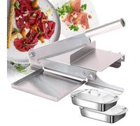 WEYIMVTO Taglierina Manuale per Carne. Taglia Ossa Regolabile - Affettatrice for Carne - Affettatrice Manuale for Carne in Acciaio Inossidabile