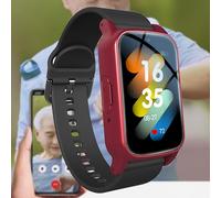 Weyot Bracciale SOS Anziani Salvavita, Orologio GPS per Seniori/Demenza, Bracciale Smartwatch, Allarme SOS, 4G Telefono di Emergenza, Fitness Tracker Impermeabile,Red
