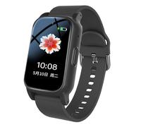 Weyot Orologio Intelligente con Rilevamento delle Cadute per Anziani, Orologio GPS con Pulsante SOS di Emergenza, Videochiamata HD, Chiamata Vocale HD E Ricarica Magnetica - Impermeabile IP67,Black