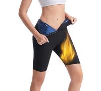 Weyot Pantaloni Sauna Dimagranti Donna, Pantaloni Snellenti Effetto Sauna, Pantaloncini da Sudore, Leggins Sportivi Donna, Leggings Anticellulite Vita Alta per Palestra Corsa Yoga,S/M,Blue