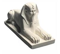 Weyot Statua della Sfinge dell'antica Piramide egizia Pezzo Decorativo Perfetto for l'abbellimento di Un Acquario for la casa o Una Statuetta in Gesso da Regalo, 2pcs
