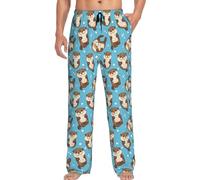 WEYRJU Pantaloni da pigiama da uomo con tasche per dormire, Multistile 6, XL