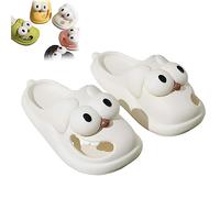 WEYSHHT Pantofole Bacio, Pantofole Cani, Antiscivolo per Casa, Big Eye Cane, Cartone Animato, Ciabatte Donna Uomo Estive da Spiaggia Sandali