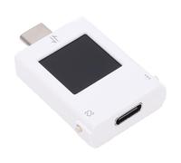 Weytoll Misuratore di Potenza, Tester per Caricabatterie Rapidi Multiprotocollo con Display a Colori Ruotabile in 4 Direzioni e Registrazione Dati Massima, per Caricabatteri (B10 Bianco)