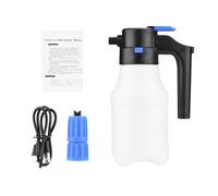 Weytoll Spruzzatore elettrico a pompa da 1,5 l, ricaricabile, autolavaggio automatico sotto pressione e 75° (spruzzatore elettrico in schiuma a pressione 1,5 l)