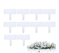 Wezalget Bordatura Effetto Pietra Per Paesaggio,10 pezzi recinto realistico da esterno resistente alle intemperie - bordatura recinto giardino - Per Vialetti Percorsi Deck Aiuole Giardino Cortile