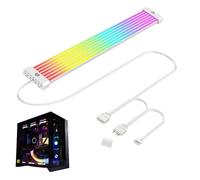 Wezalget Estensione del Cavo RGB per Personal Computer - Fascia Luminosa a LED da 5 Volt,Striscia ARGB in Silicone Flessibile da 30 cm,Per Interno Case Computer, Scheda Madre, Desktop, Alimentatore E