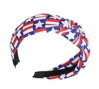 Wezalget Fascia per capelli patriottica da donna, fascia per il Giorno 'Indipendenza,Cerchio per capelli antiscivolo patriottico - Ornamenti colorati per capelli del Memorial Day, accessorio per