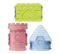 Wezalget Forme per Sabbia,Kit per Costruire Castelli di Sabbia con Stampo da Spiaggia | Set 3 Pezzi Interattivo Sensoriale Estivo Regalo Compleanno Viaggio Vacanze