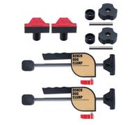 Wezalget Morsetto Da Banco | Bloccaggio A Rilascio Rapido Con Arresto Da 19 Mm | Morsetti Per Tavolo Con Guida E Fermo Da Banco - Per Guida, Carteggiatura, Taglio, Da, Progetto