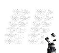 Wezalget Nastro Per Le Mazze Da Golf - 10 Fogli Di Etichette Per L'Allineamento Del Putting | Etichette Per La Pratica Di Golf Con Mazze,Per Donne, Adolescenti, Sport Indoor E Outdoor