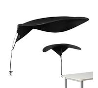 Wezalget Paralume per cubicolo da ufficio e scrivania, paralume portatile grande per cubicolo da 70" con morsetto, blocca la luce e il flusso d'aria CA, per scrivanie, nero