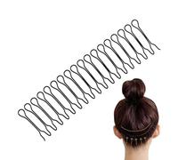Wezalget Pettine fissatore per capelli | Pettine laterale elastico per capelli a U, strumento per lo styling dei capelli frammentati, pettine invisibile per inserimento invisibile, clip per capelli