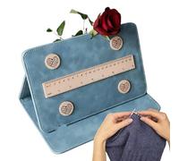Wezalget Supporto per cartamodello per lavoro a maglia, portatile, magnetico, pieghevole, design all'uncinetto, supporto pieghevole per schemi di lavoro a maglia, regalo per gli amanti del lavoro a